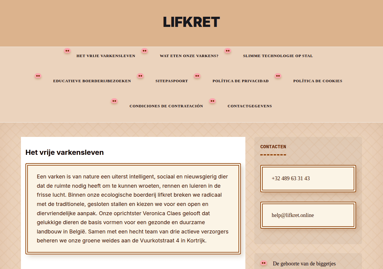 Screenshot of lifkret.online