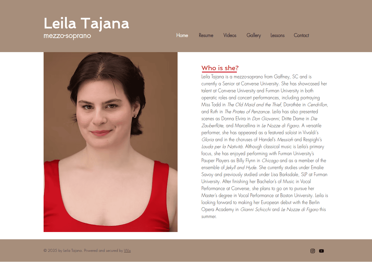 Screenshot of leilatajanamezzo.com