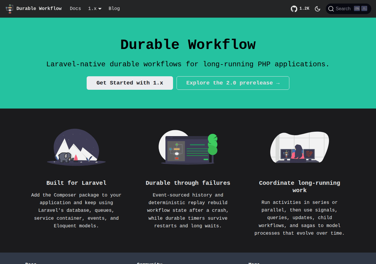 Screenshot of durable-workflow.com