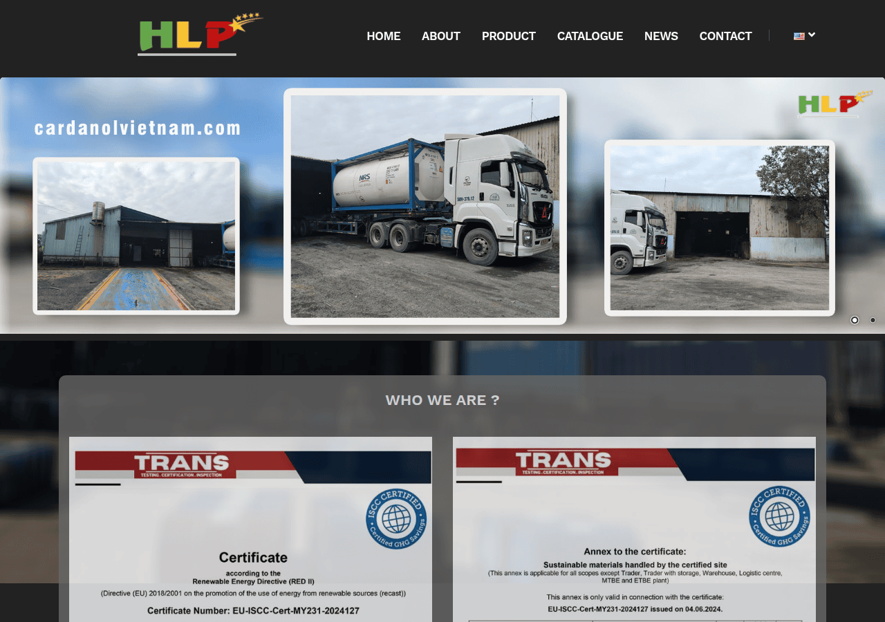 Screenshot of cardanolvietnam.com