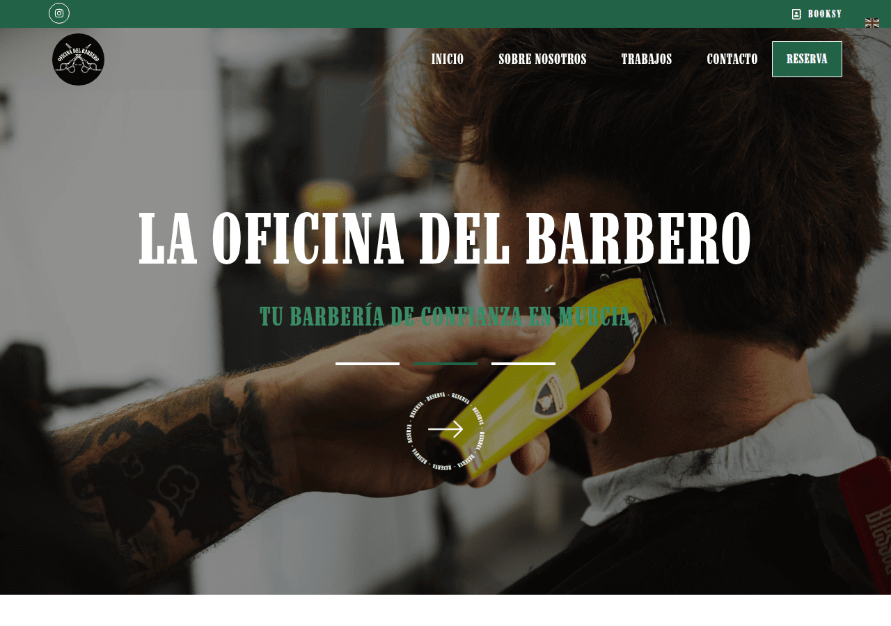 Screenshot of oficinadelbarbero.com