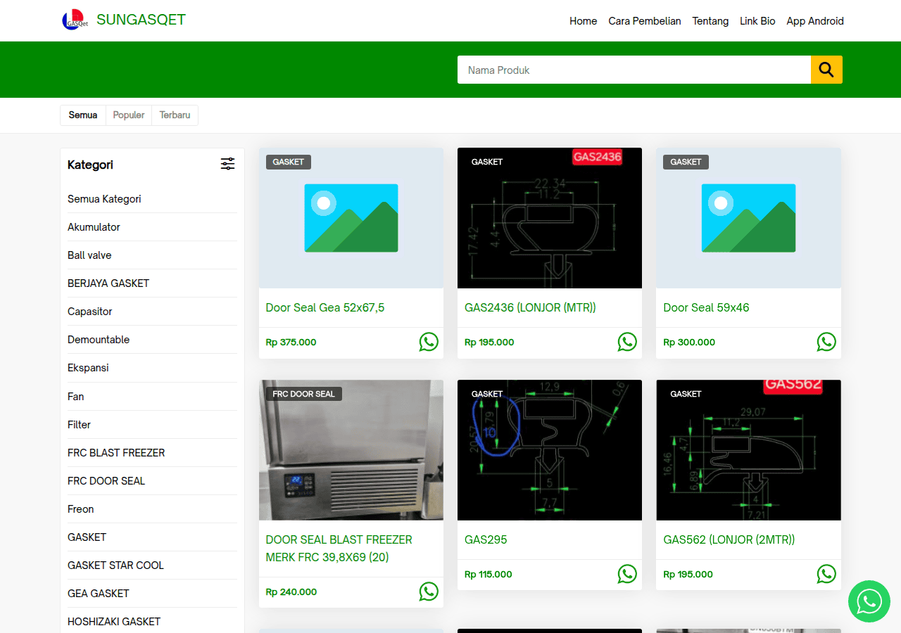 Screenshot of sungasqet.com