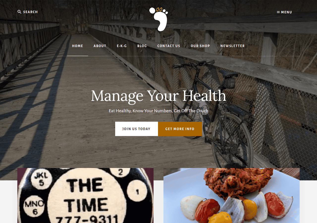 Screenshot of savingmyfoot.com