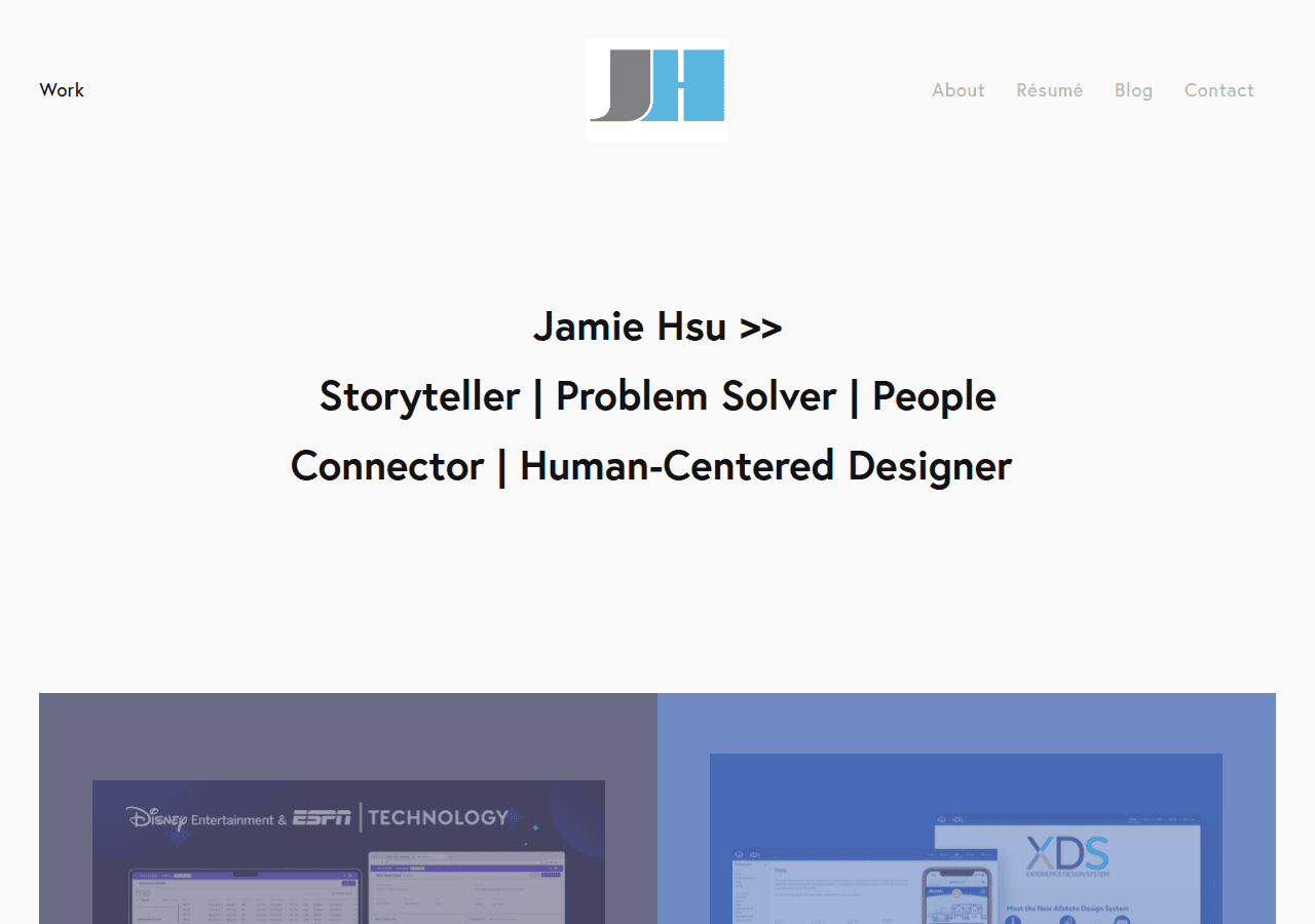 Screenshot of jamiehsu.com