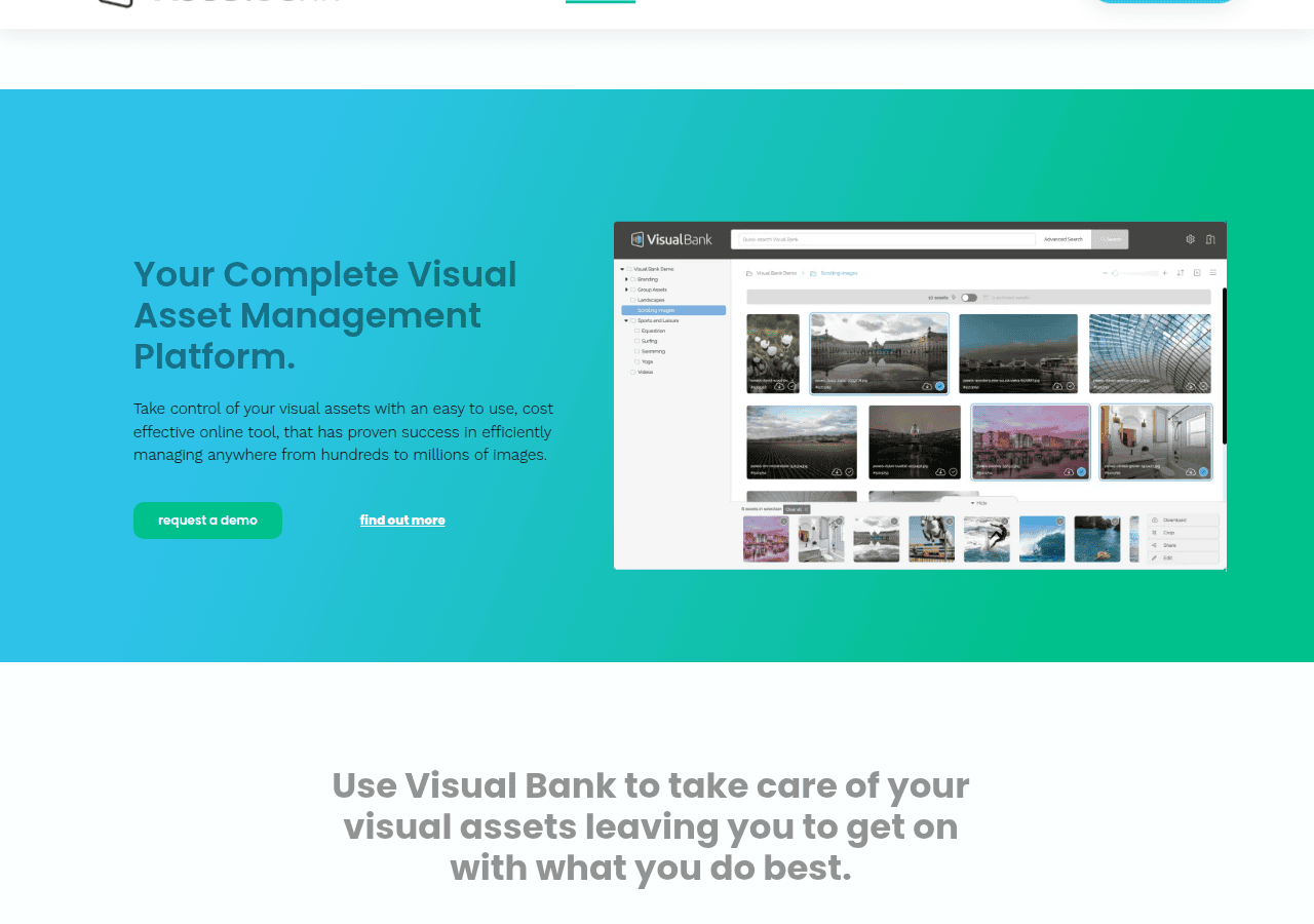 Screenshot of visualbank.co.uk