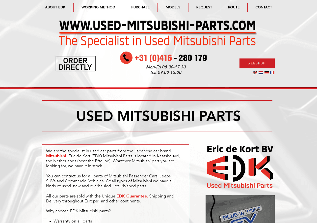 Screenshot of used-mitsubishi-parts.com