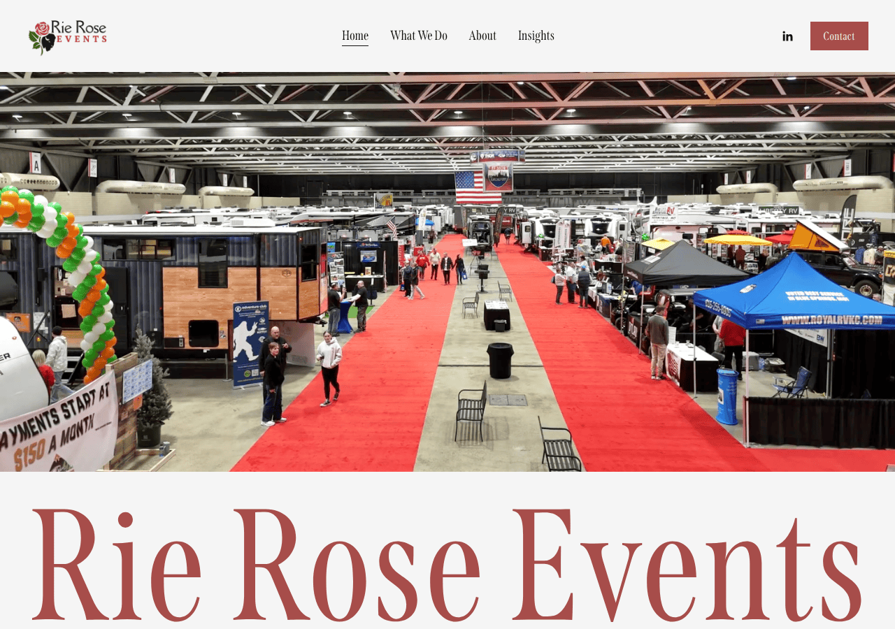 Screenshot of rieroseevents.com