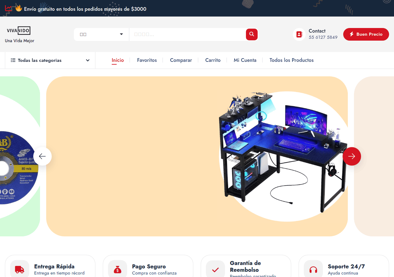 Screenshot of vivanidomex.com