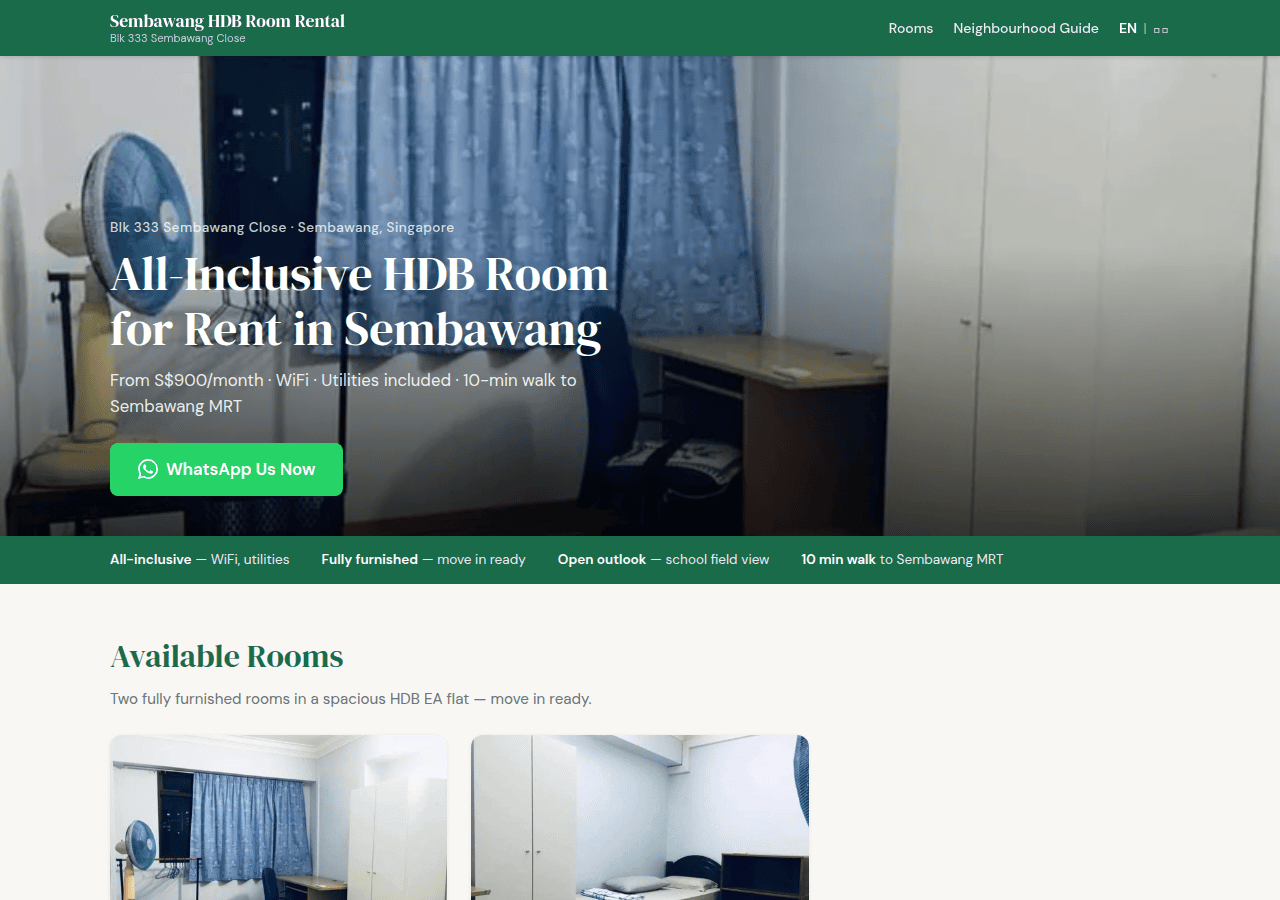 Screenshot of sembawang.net