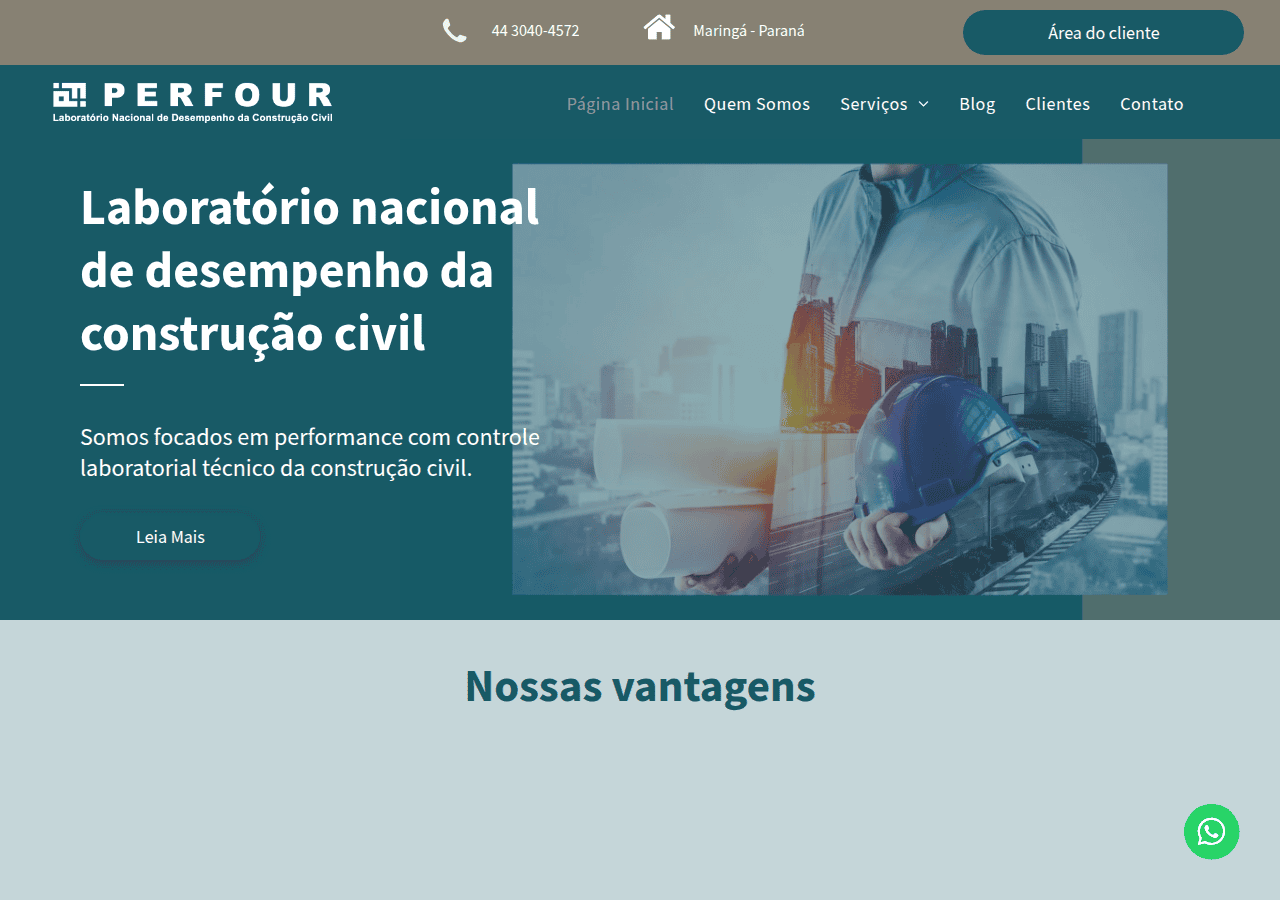 Screenshot of perfour.com.br