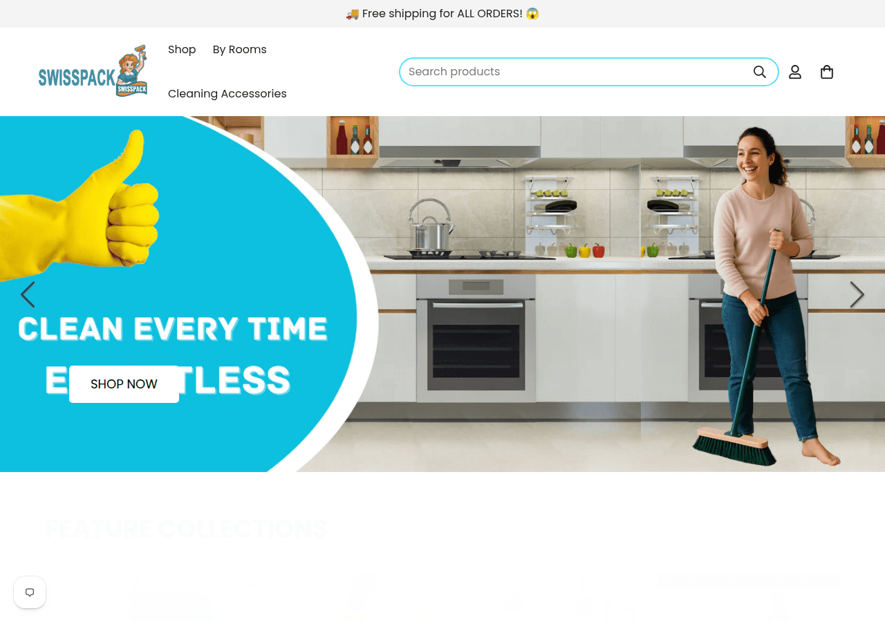 Screenshot of swisspackdirect.com