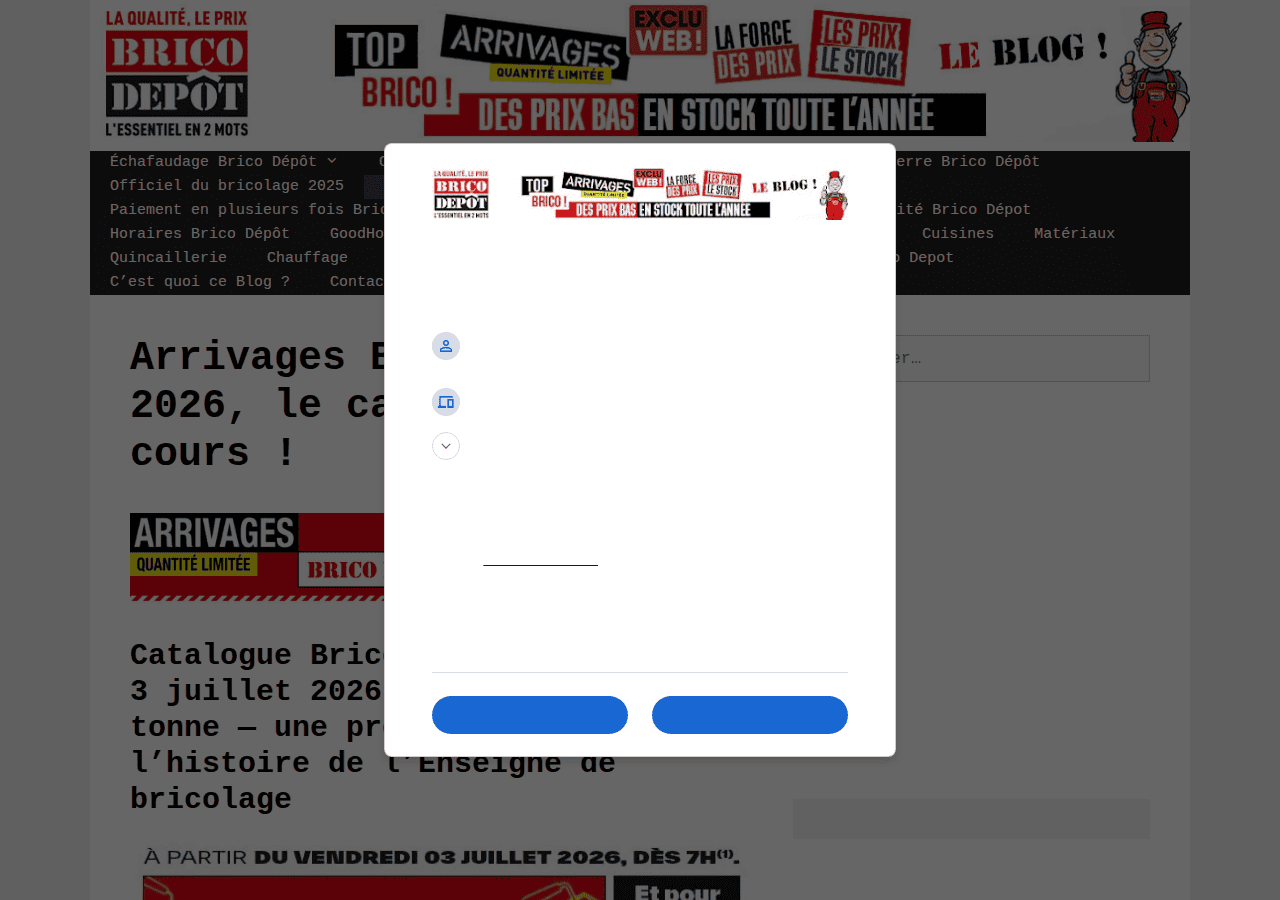 Screenshot of blog-brico-depot.fr