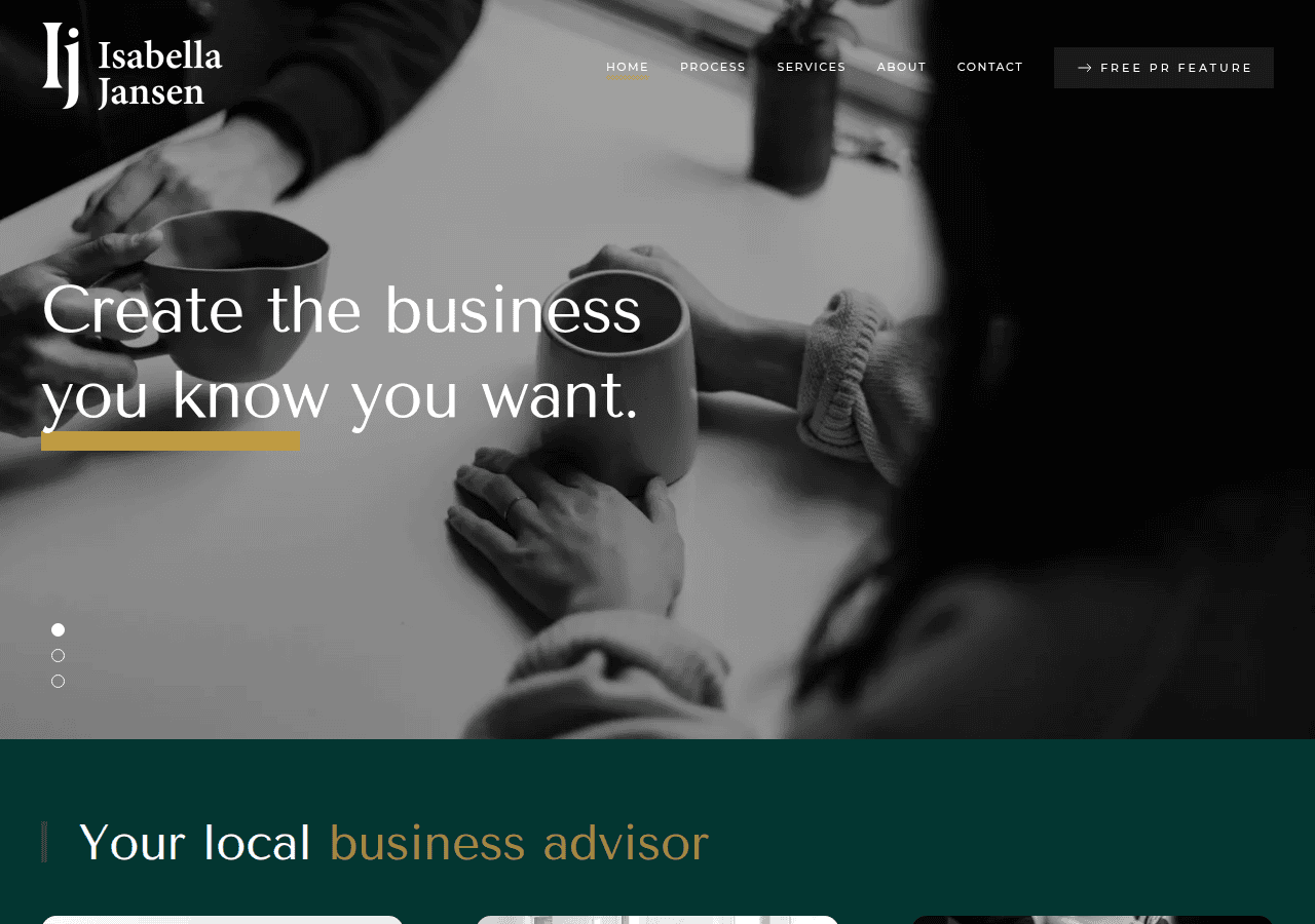 Screenshot of isabellajansen.co.nz