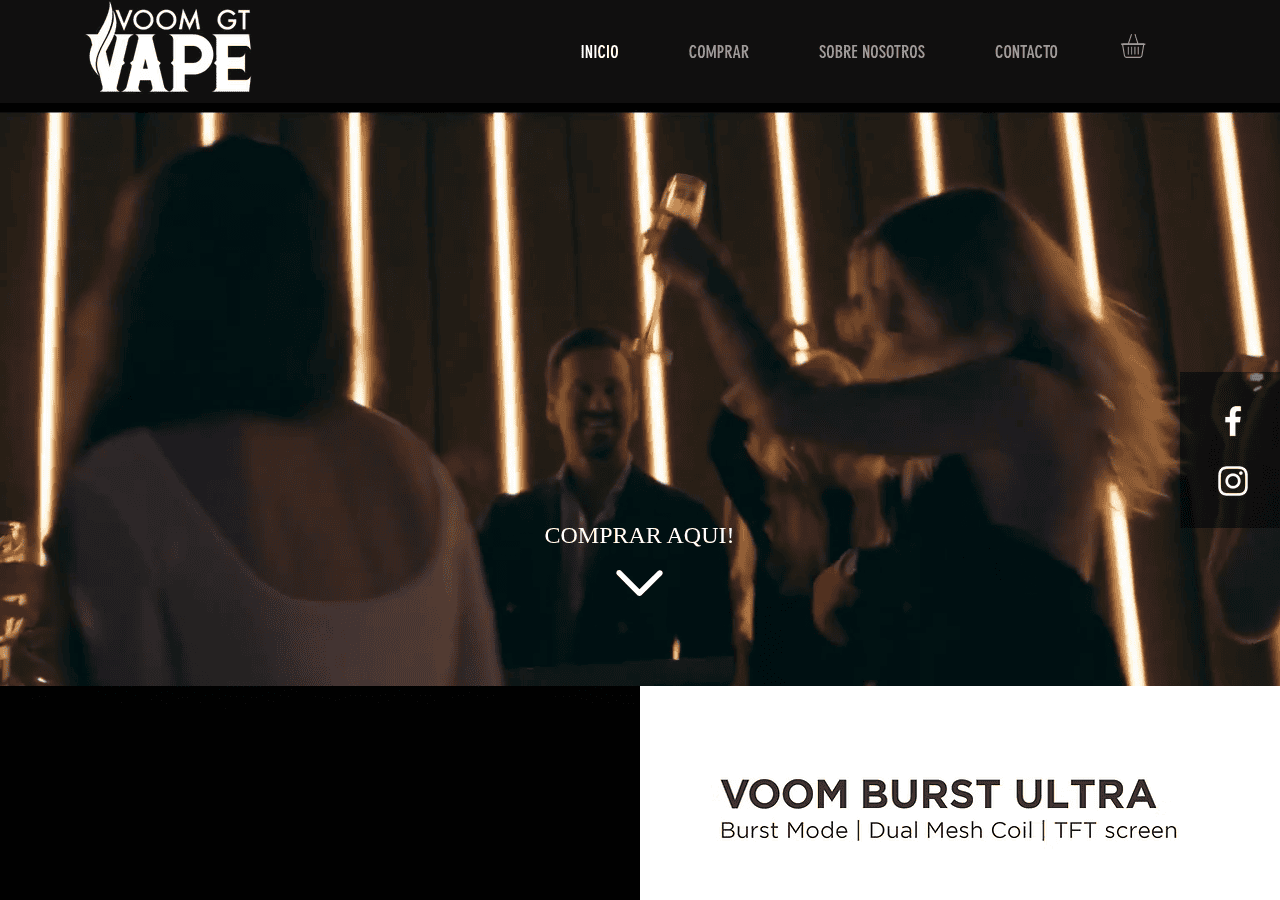Screenshot of voomvapegt.com