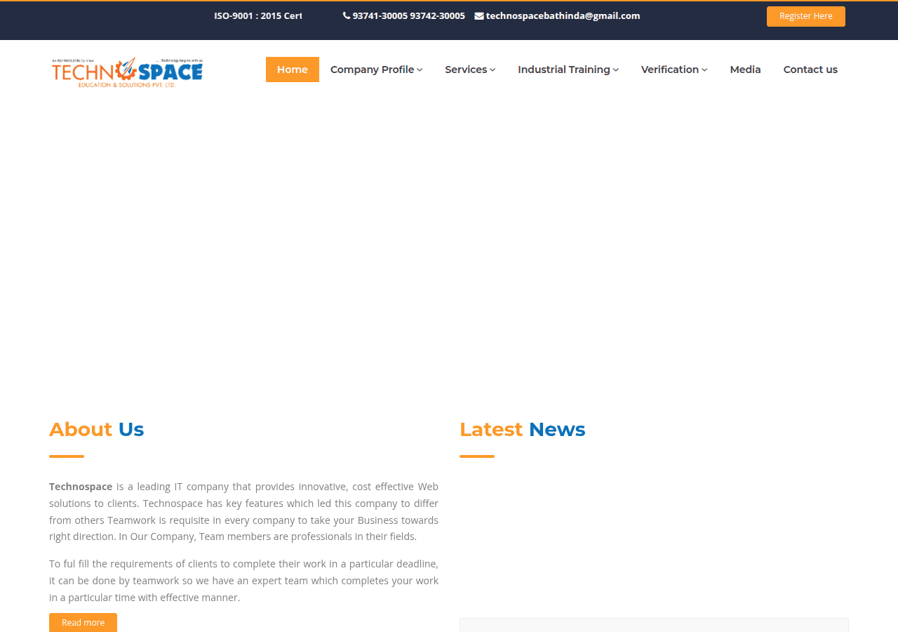 Screenshot of technospacebathinda.com