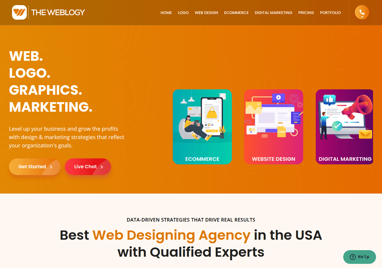 Screenshot of theweblogy.com