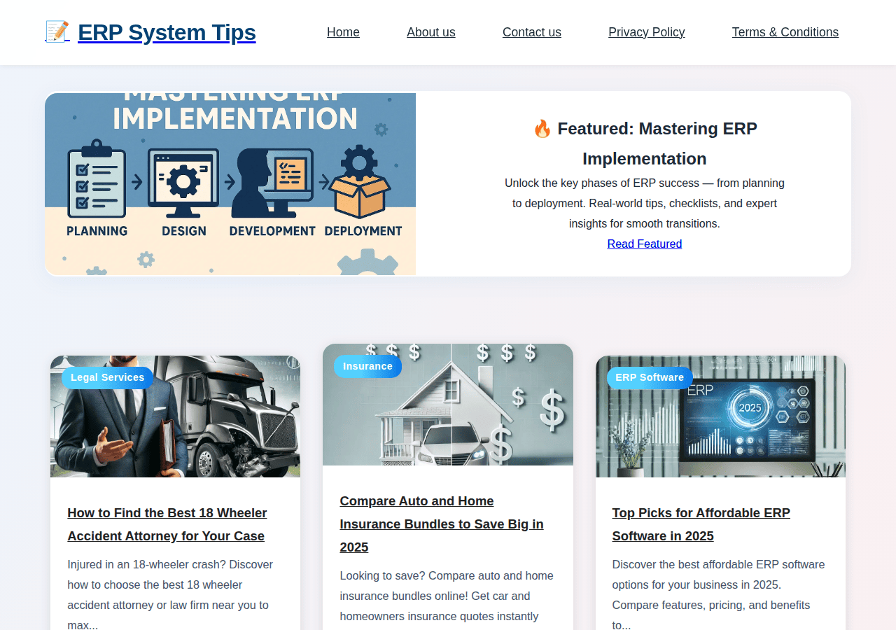 Screenshot of erpcategary.com