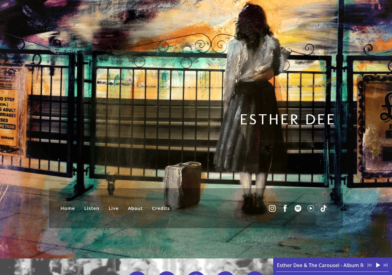 Screenshot of estherdeemusic.com