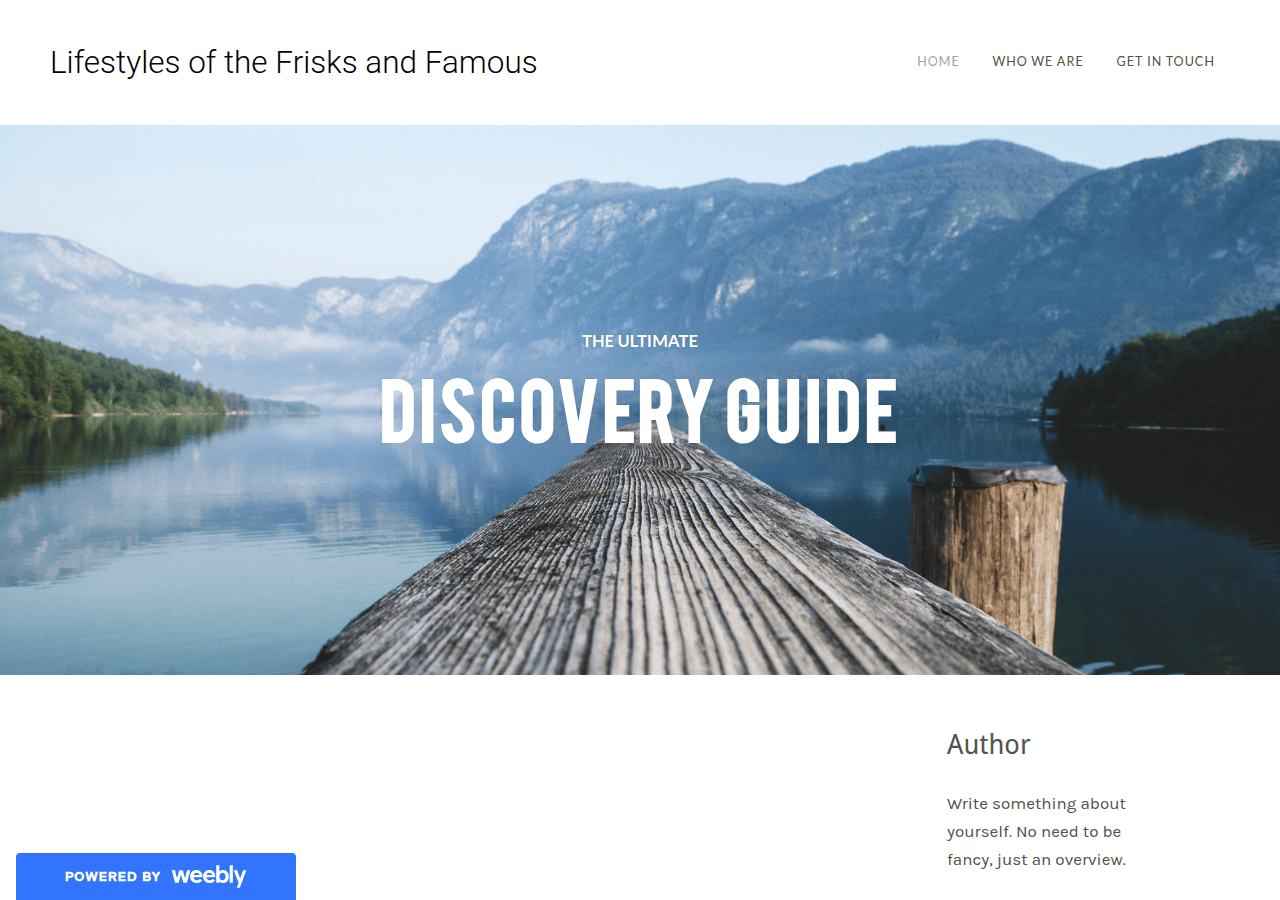 Screenshot of frisksandfamous.com
