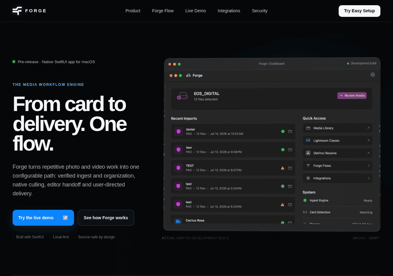 Screenshot of forge-media.net
