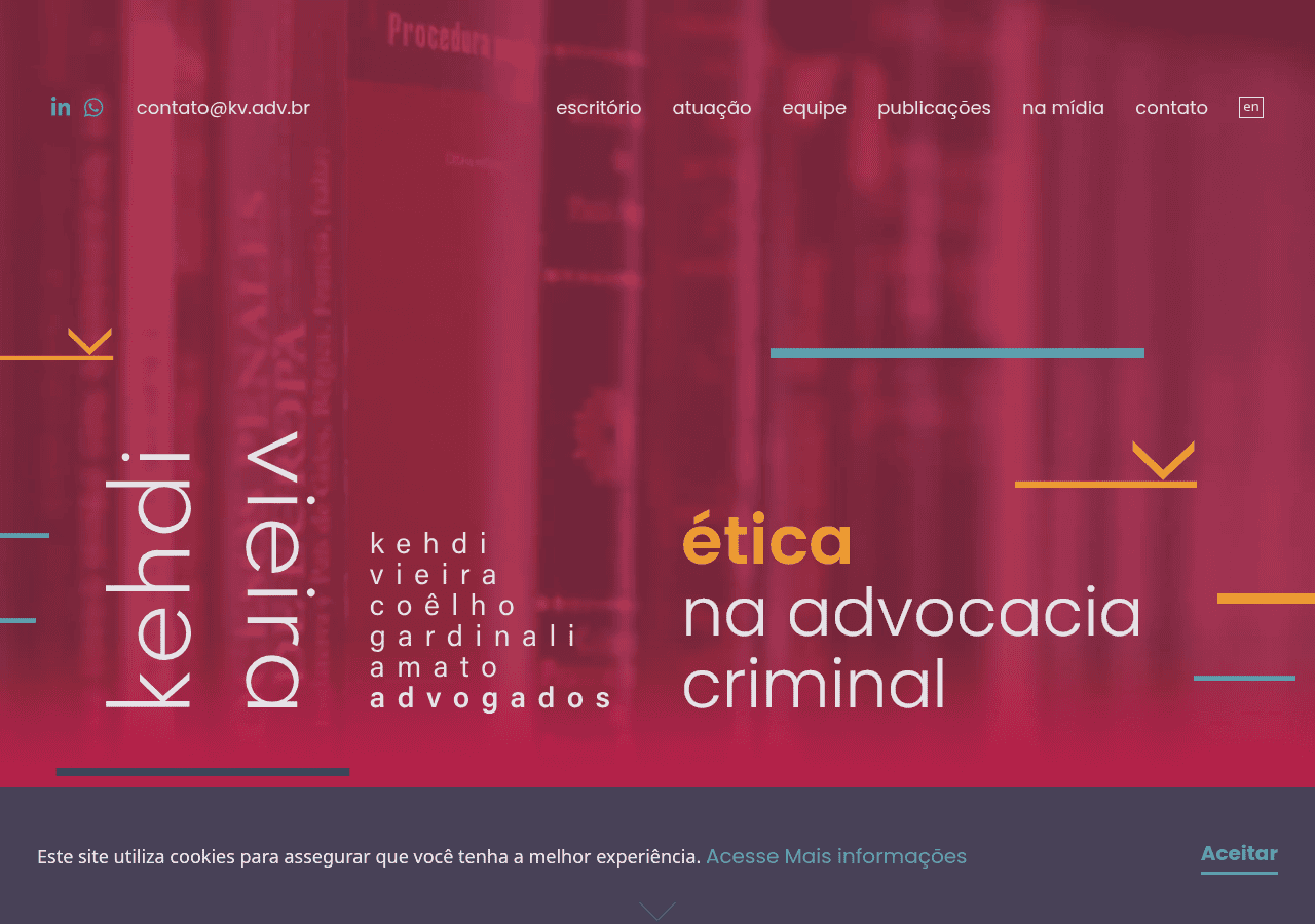 Screenshot of kehdivieira.com.br