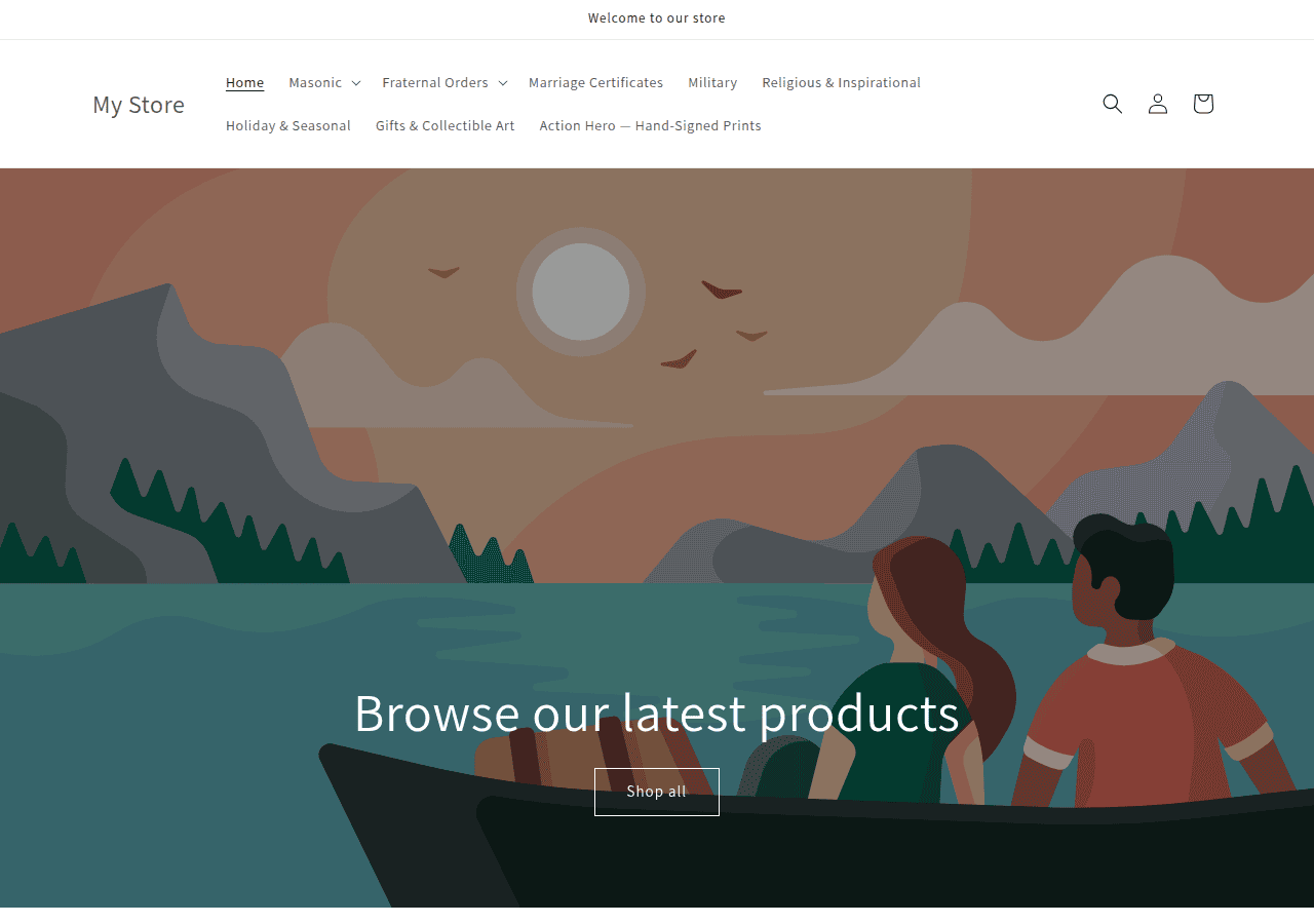 Screenshot of fraternalart.com
