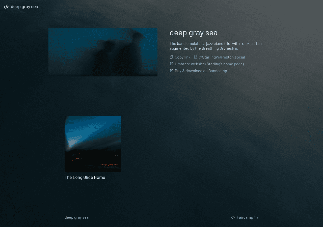 Screenshot of deepgraysea.com