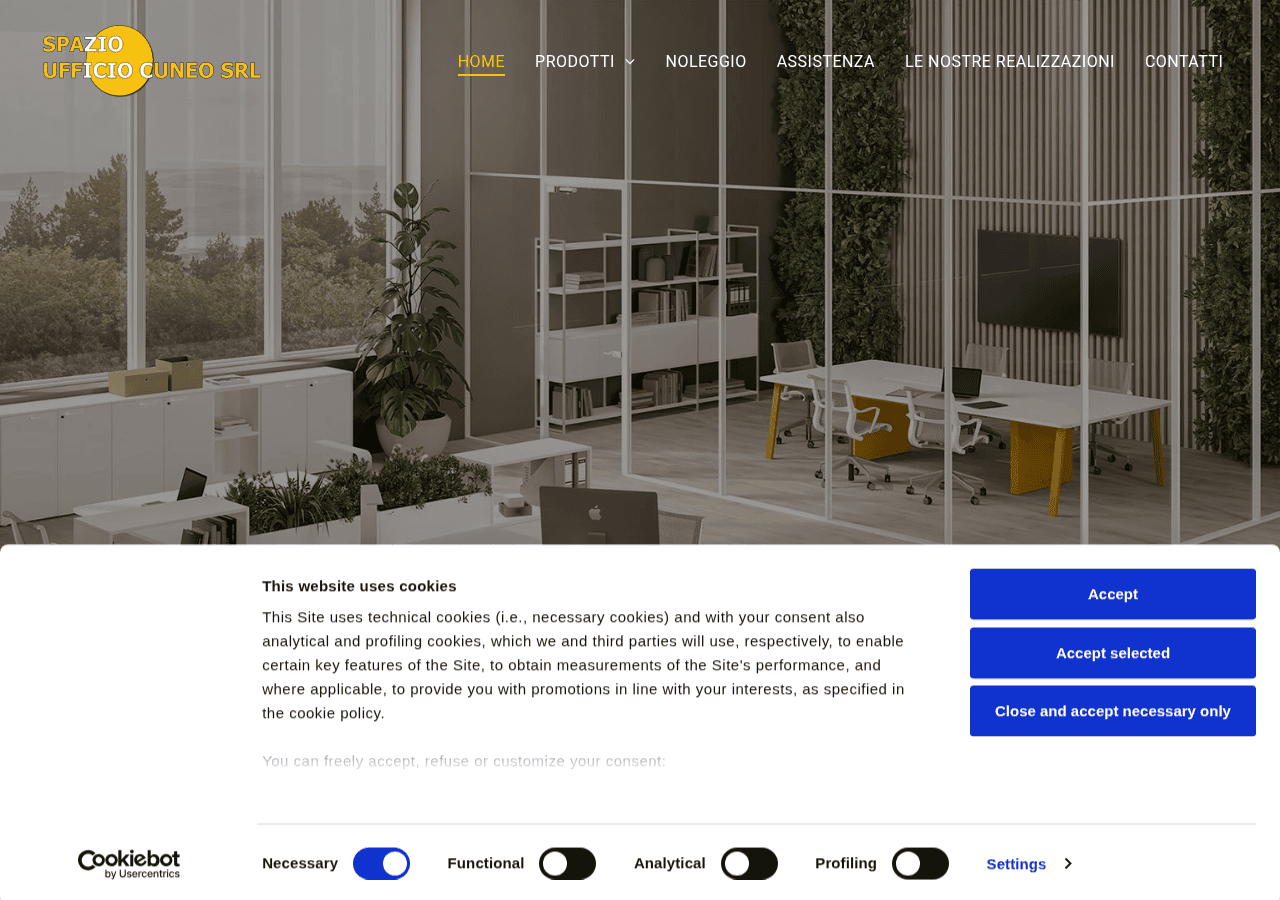 Screenshot of spazioufficiocuneo.it