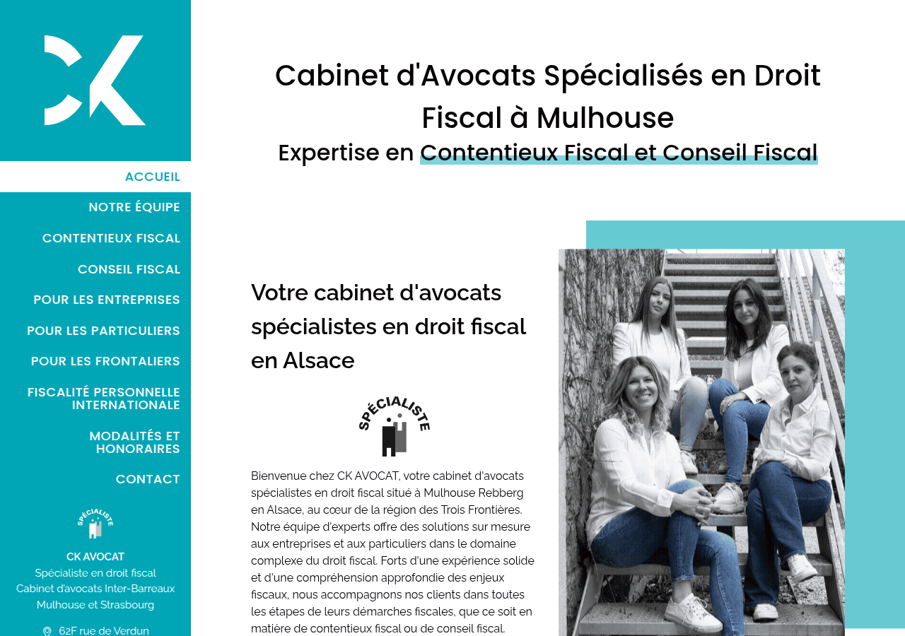 Screenshot of ck-avocat.fr