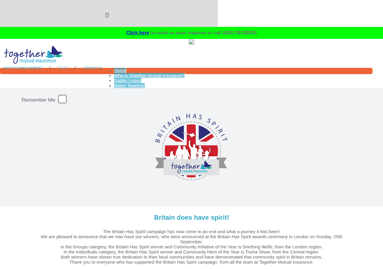 Screenshot of britainhasspirit.com
