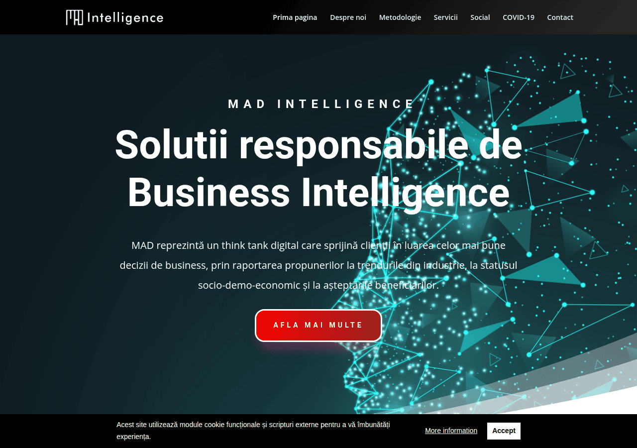 Screenshot of madintelligence.ro