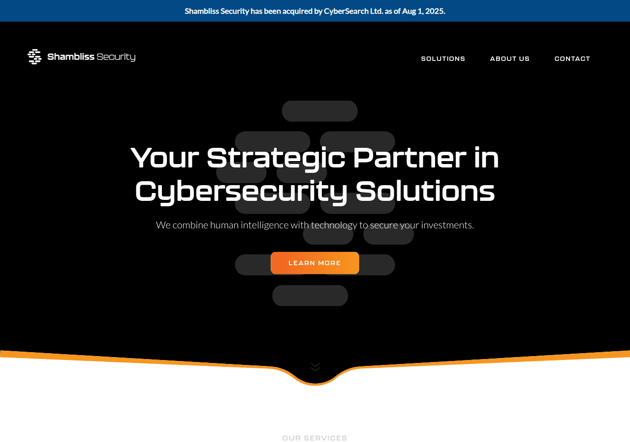 Screenshot of shambliss-security.com