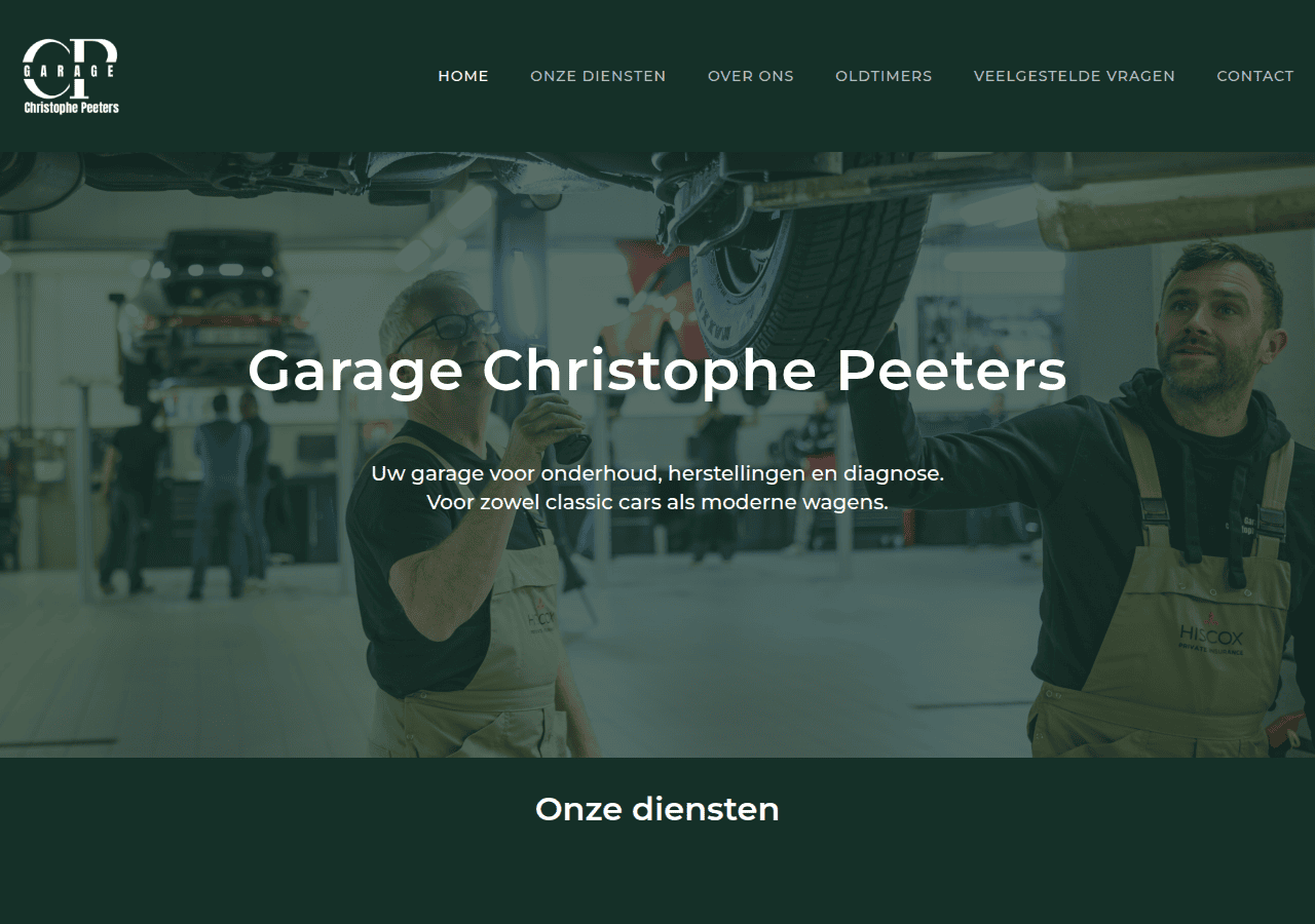 Screenshot of garagechristophepeeters.be