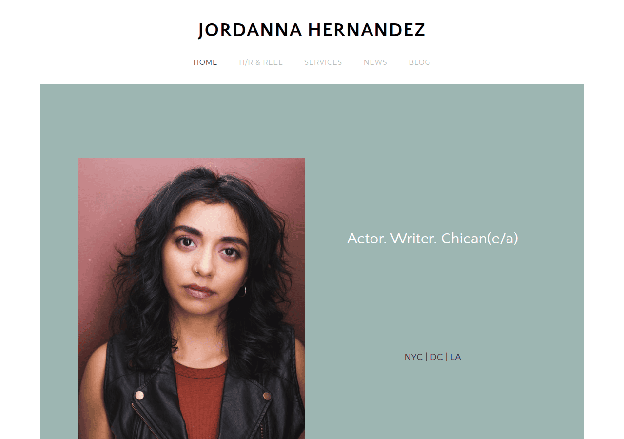 Screenshot of jordannahernandez.com