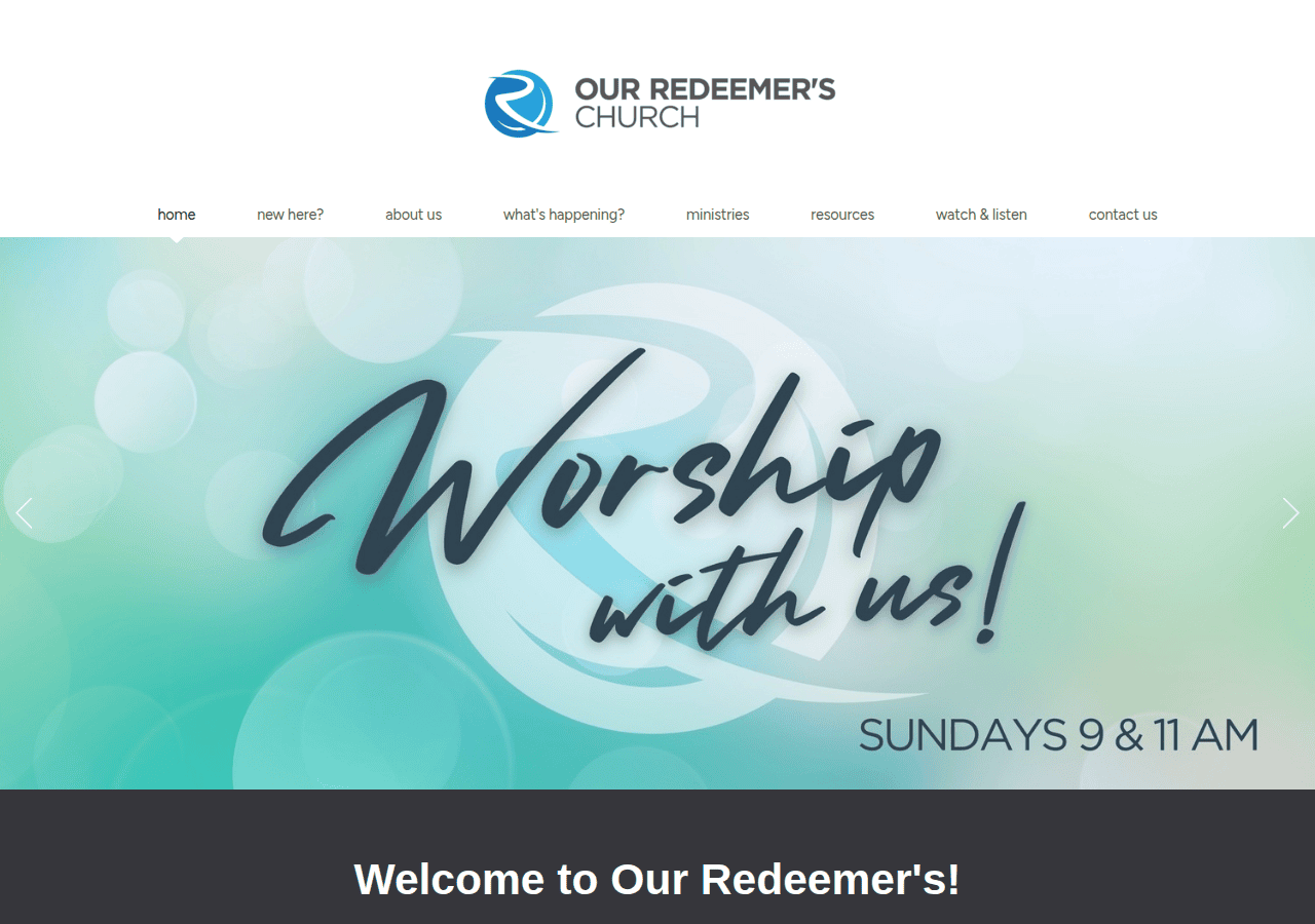 Screenshot of ourredeemers.org