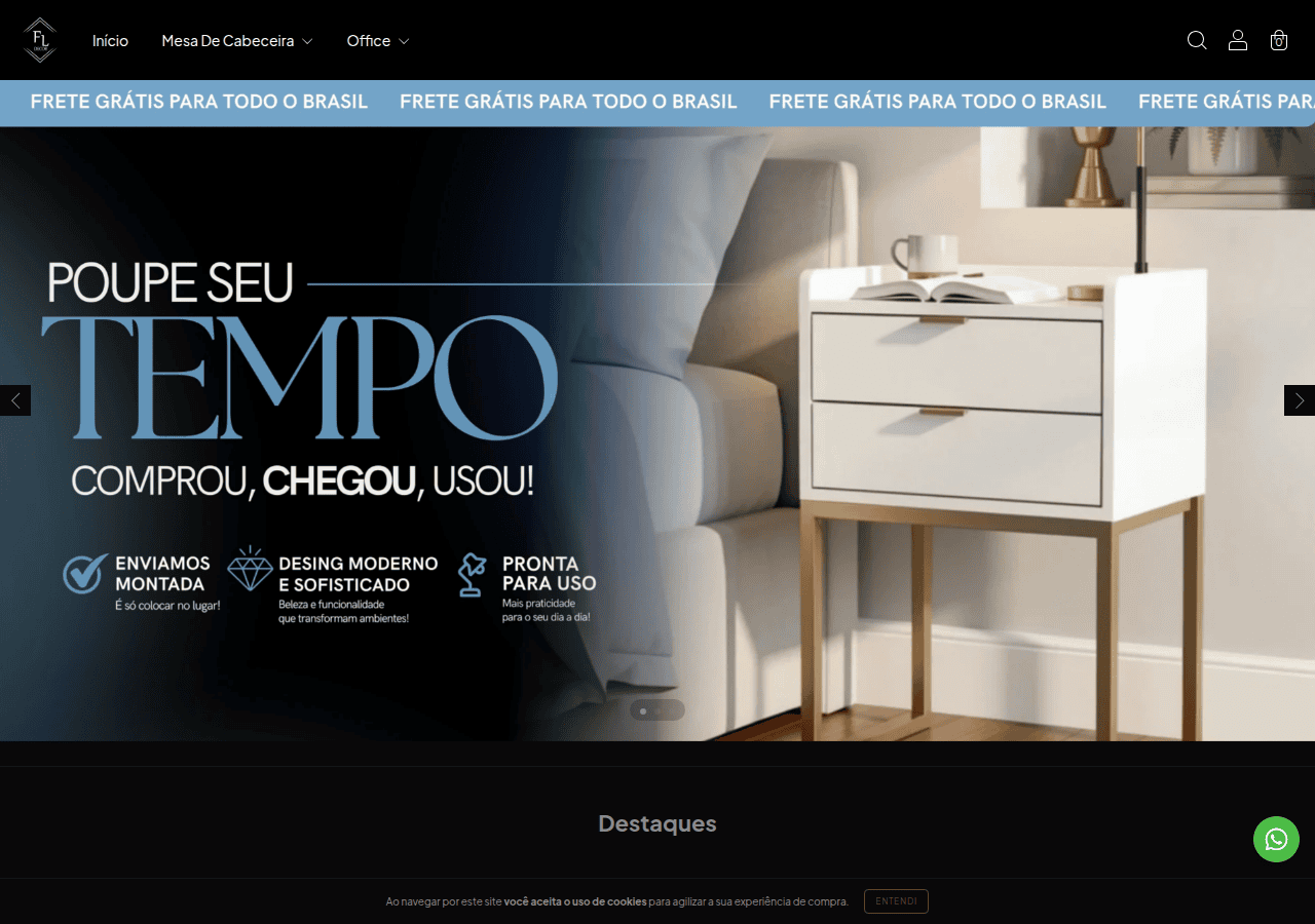 Screenshot of fldecor.com.br