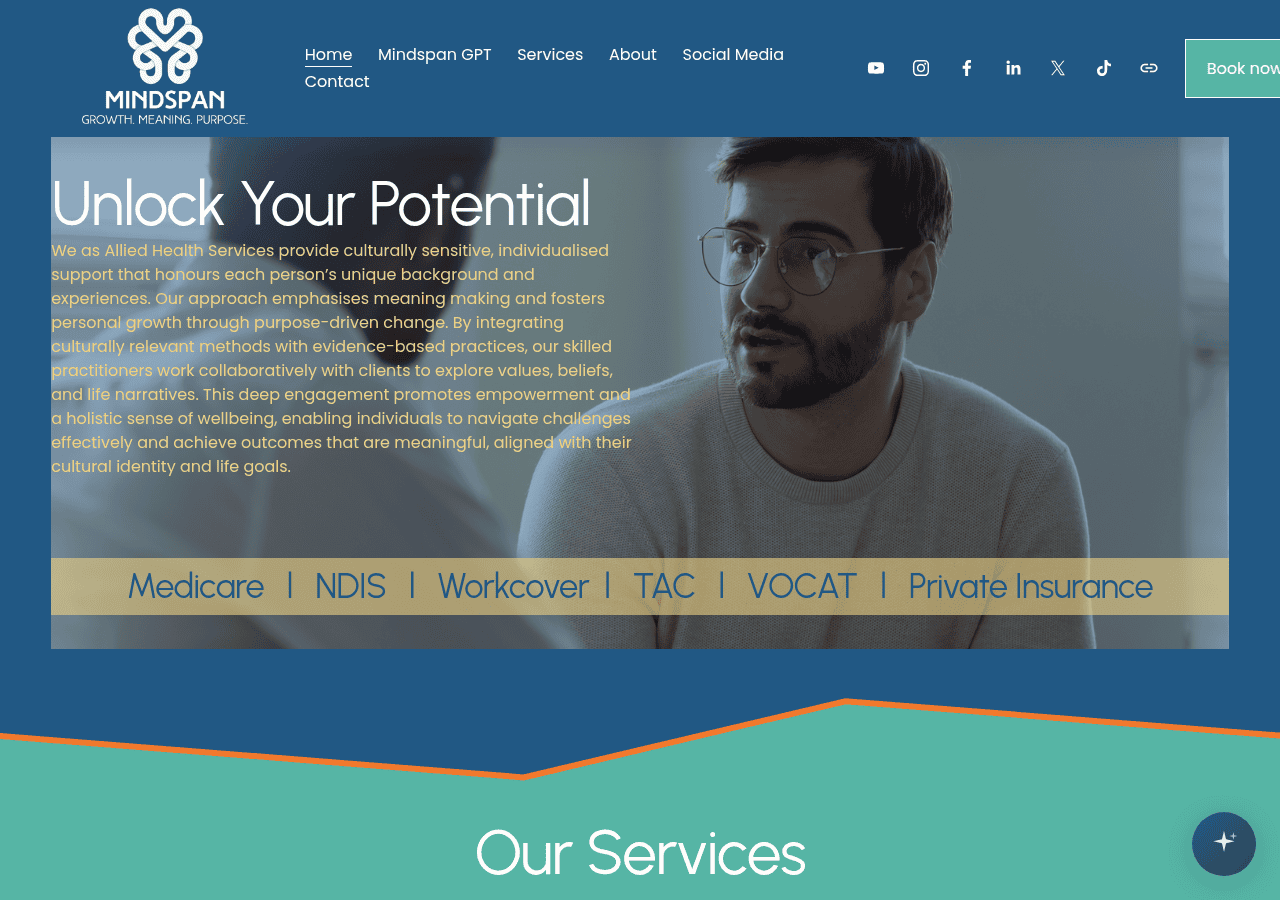 Screenshot of mindspan.com.au