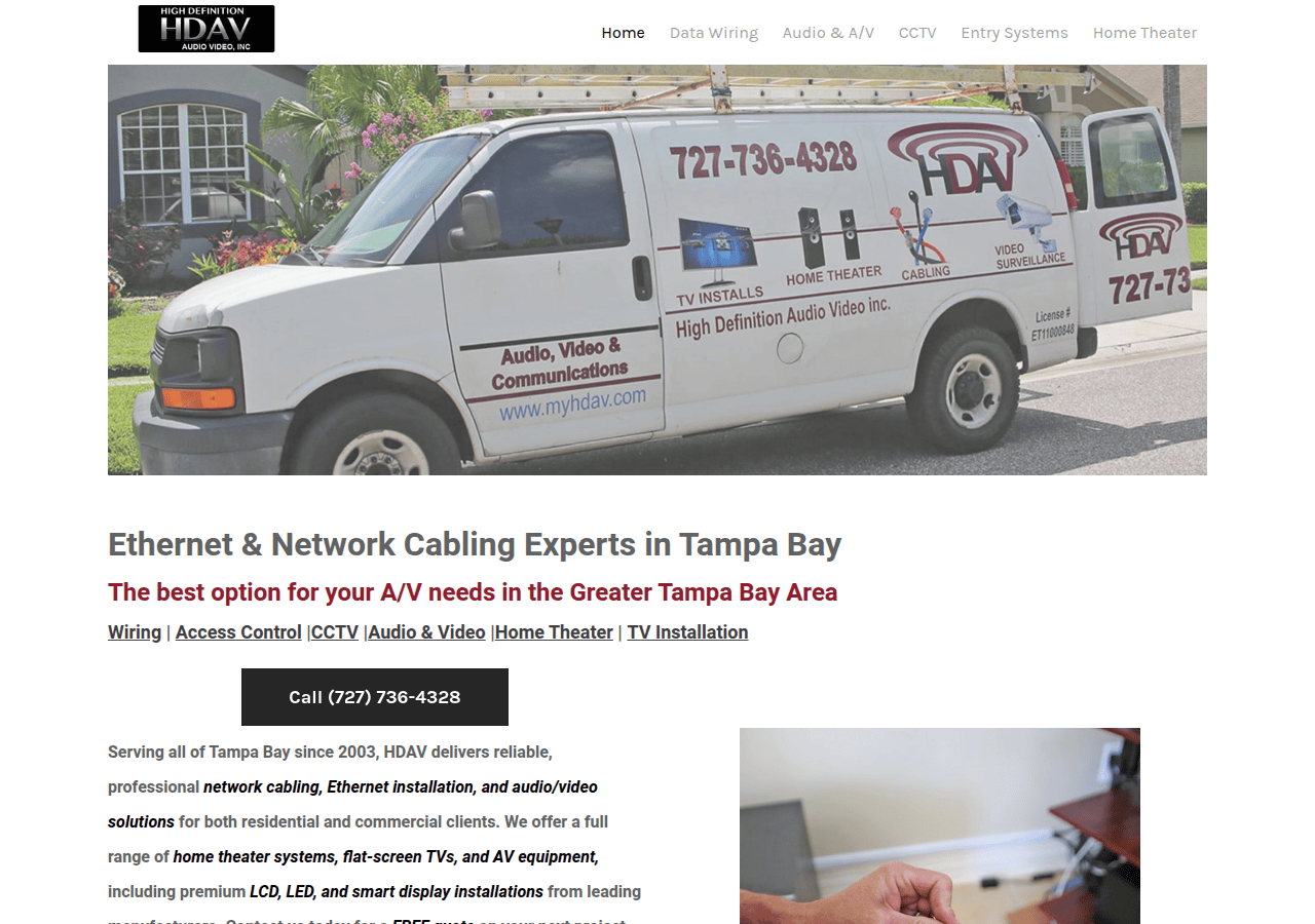 Screenshot of myhdav.com