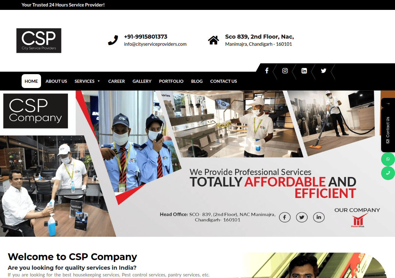 Screenshot of cityserviceproviders.com