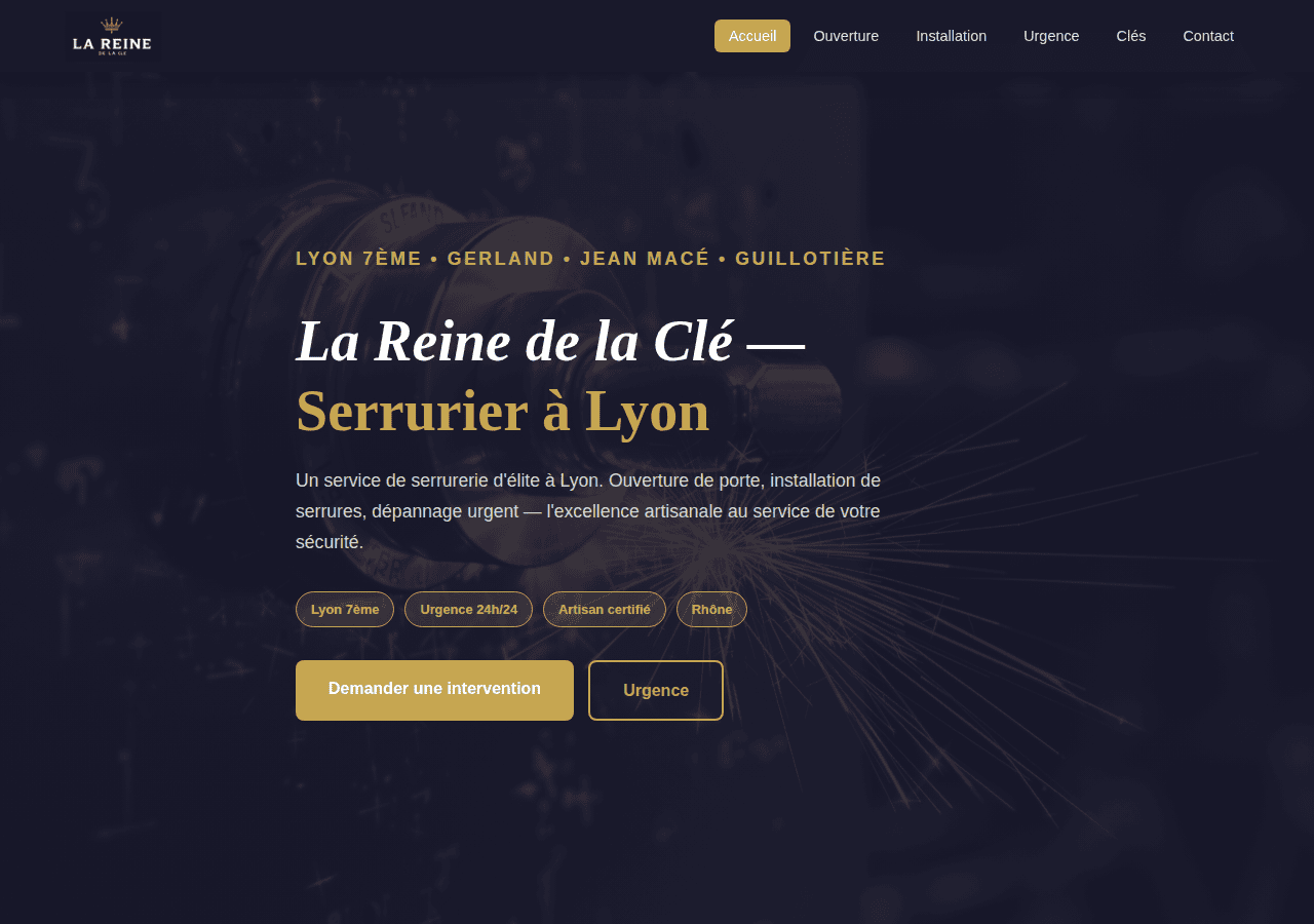 Screenshot of larennesdelacle.com
