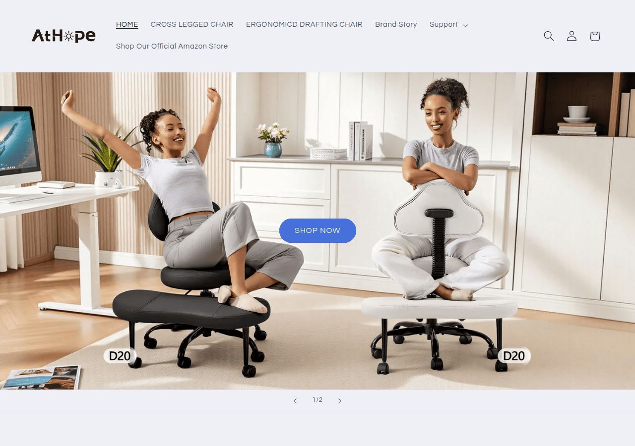Screenshot of athopes.com