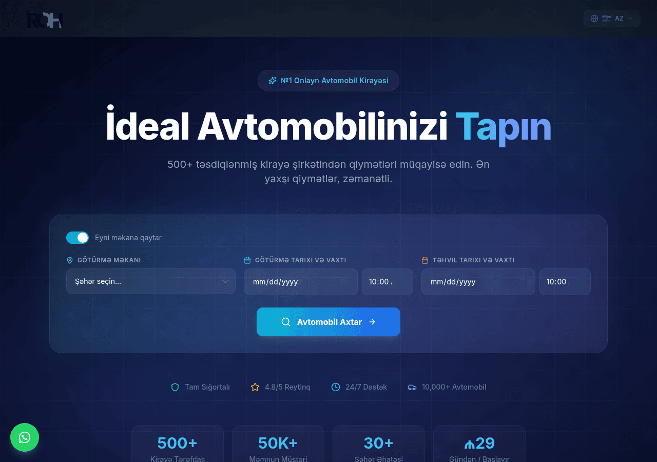 Screenshot of arackirarent.com