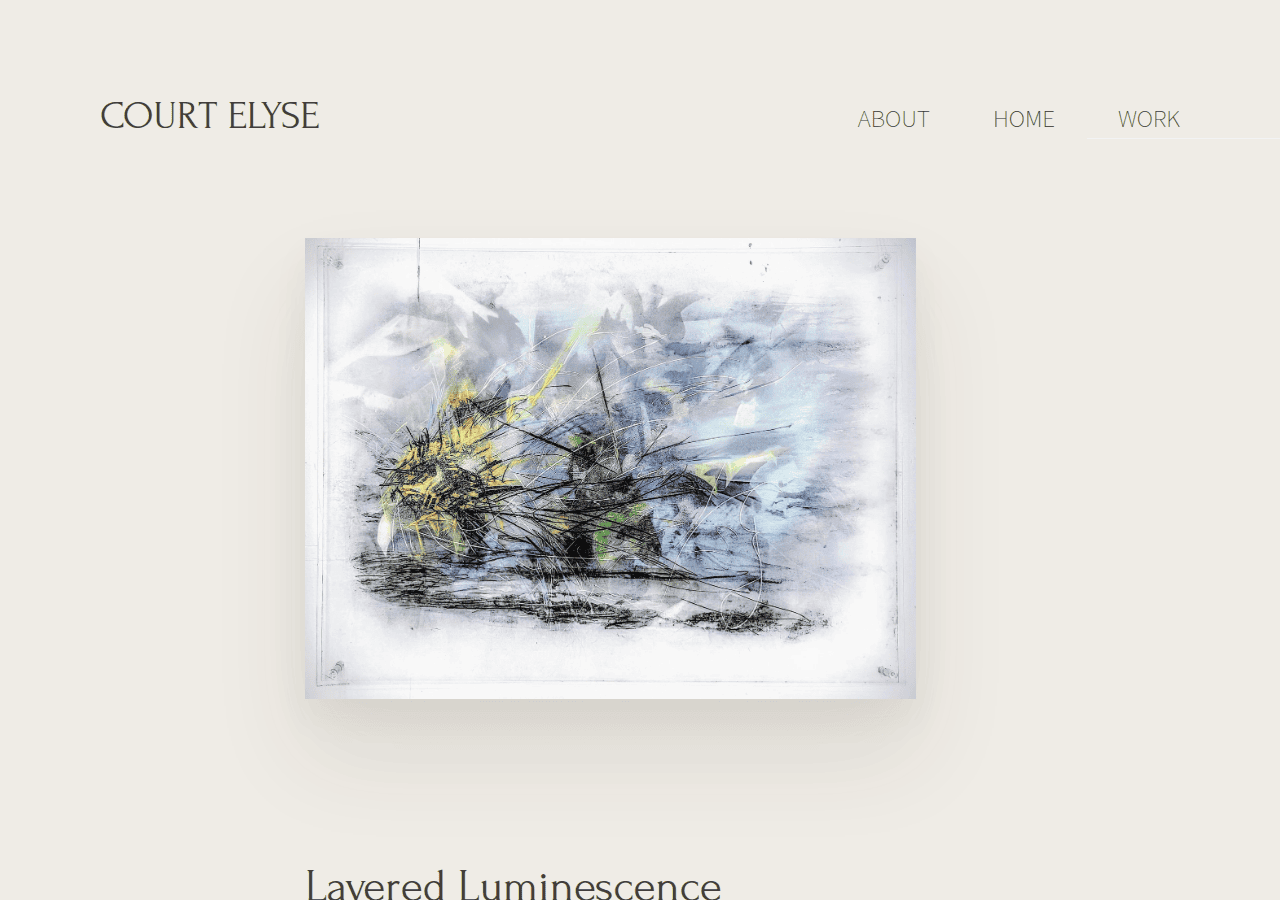 Screenshot of courtelyse.art