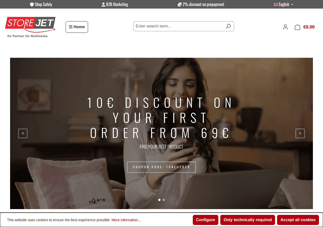 Screenshot of store-jet.de