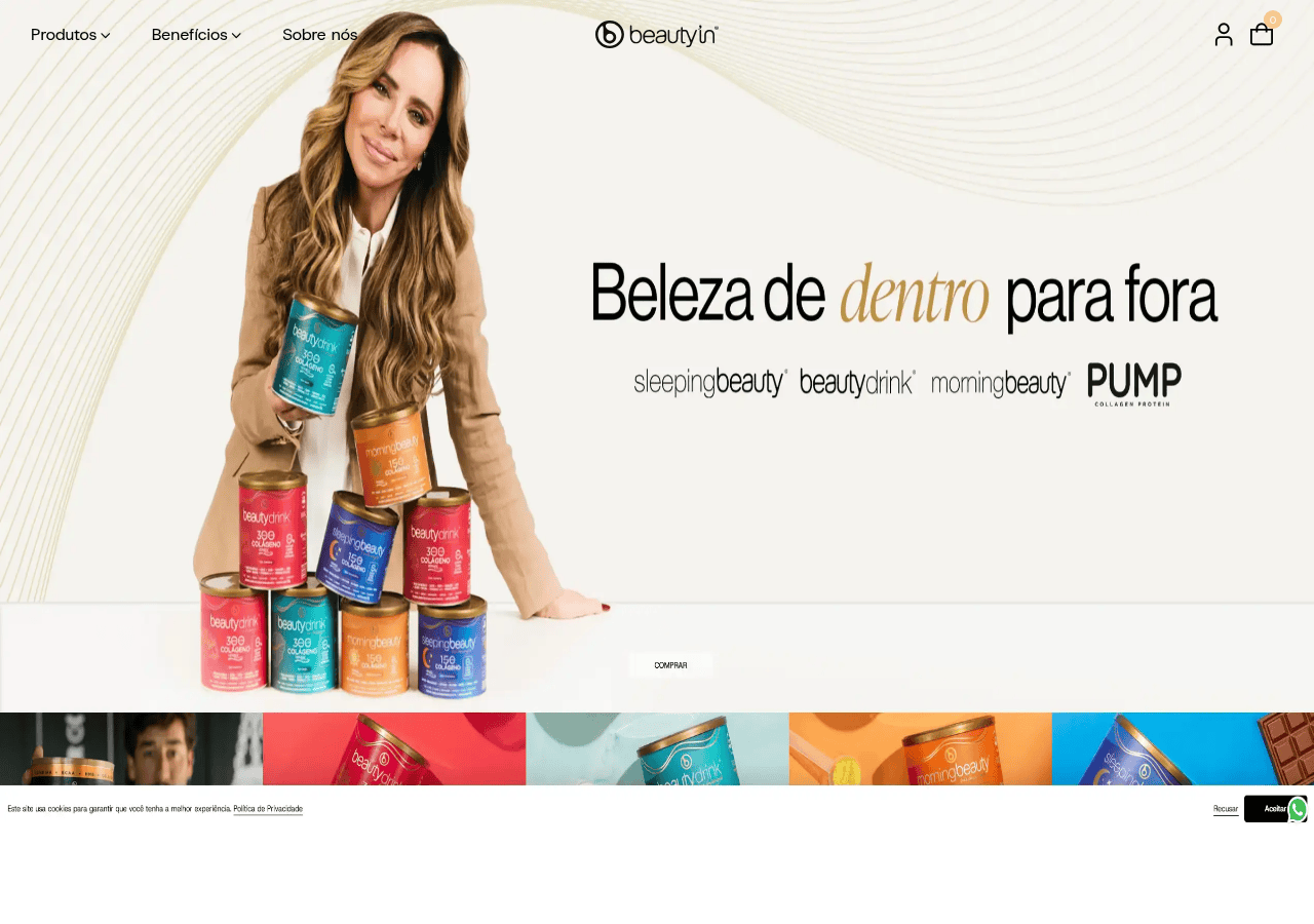 Screenshot of beautyin.com