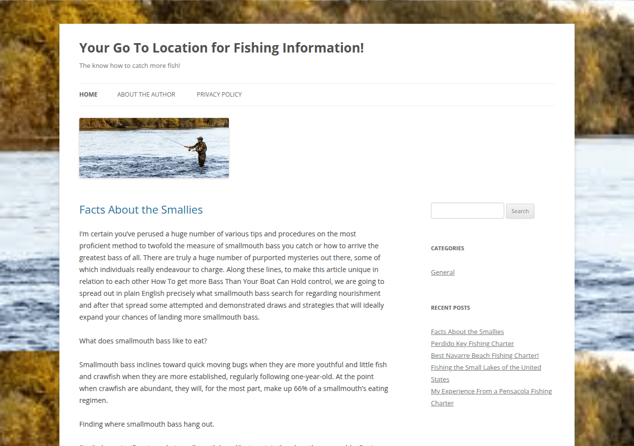 Screenshot of troutfishingservices.co.nz