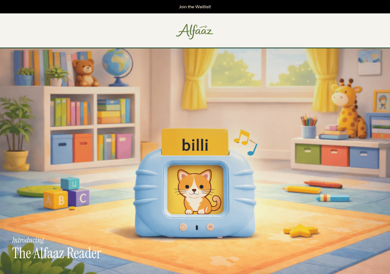 Screenshot of alfaaz.store