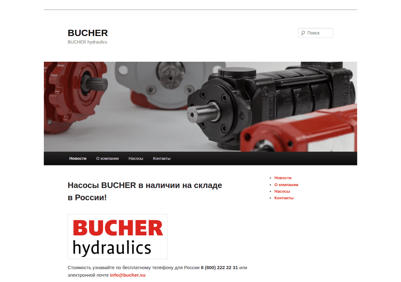 Screenshot of bucher.su