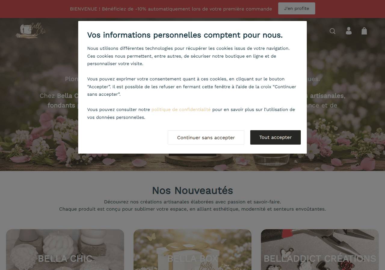 Screenshot of bellachic.store