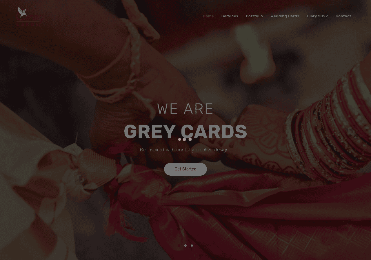 Screenshot of greycards.co.in